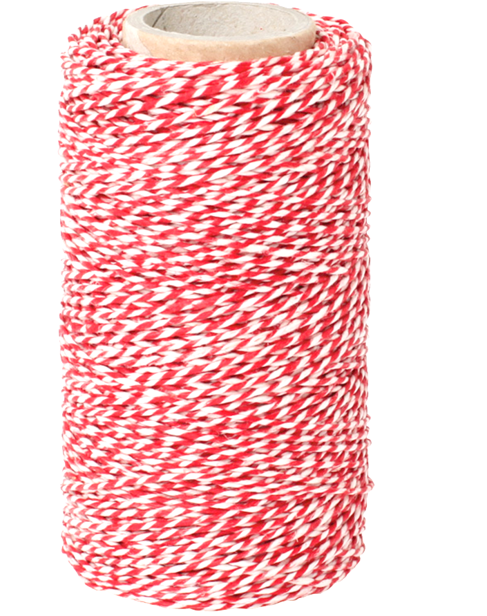Kitchen String Red & White - Thread (900x900), Png Download