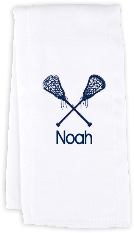 Personalized Burp Cloth With Lacrosse - Field Lacrosse (1000x1000), Png Download