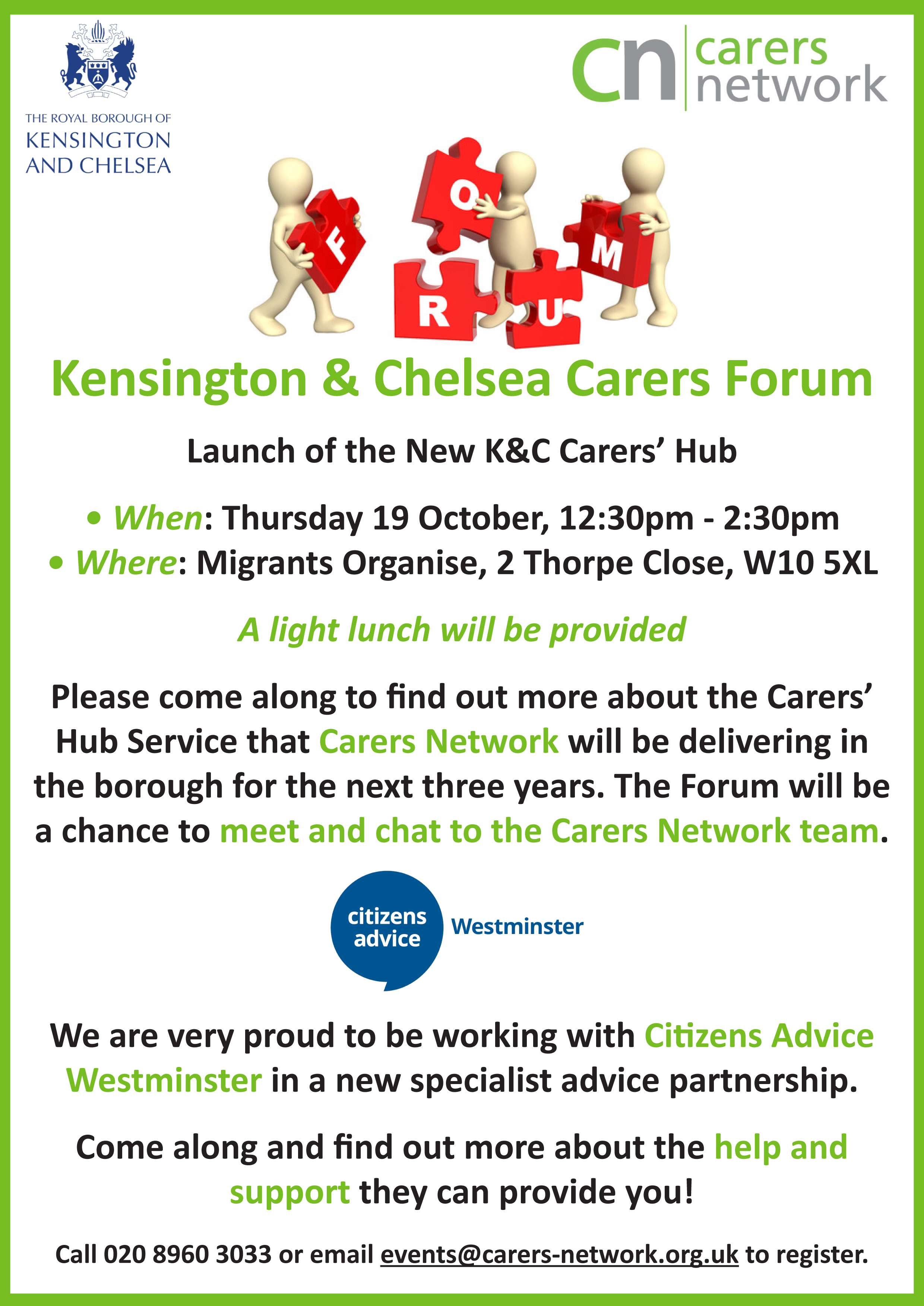 Come To The Kensington & Chelsea Carers Forum Where - Royal Borough Of Kensington And Chelsea (2480x3507), Png Download