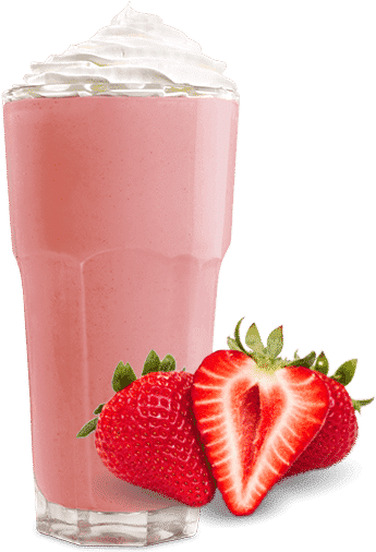 Strawberry Milkshake - Strawberry (600x1200), Png Download
