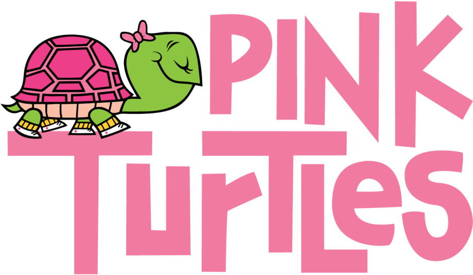 Pink Turtles Logo Transparent Background-01 - Turtle Pink (1000x619), Png Download