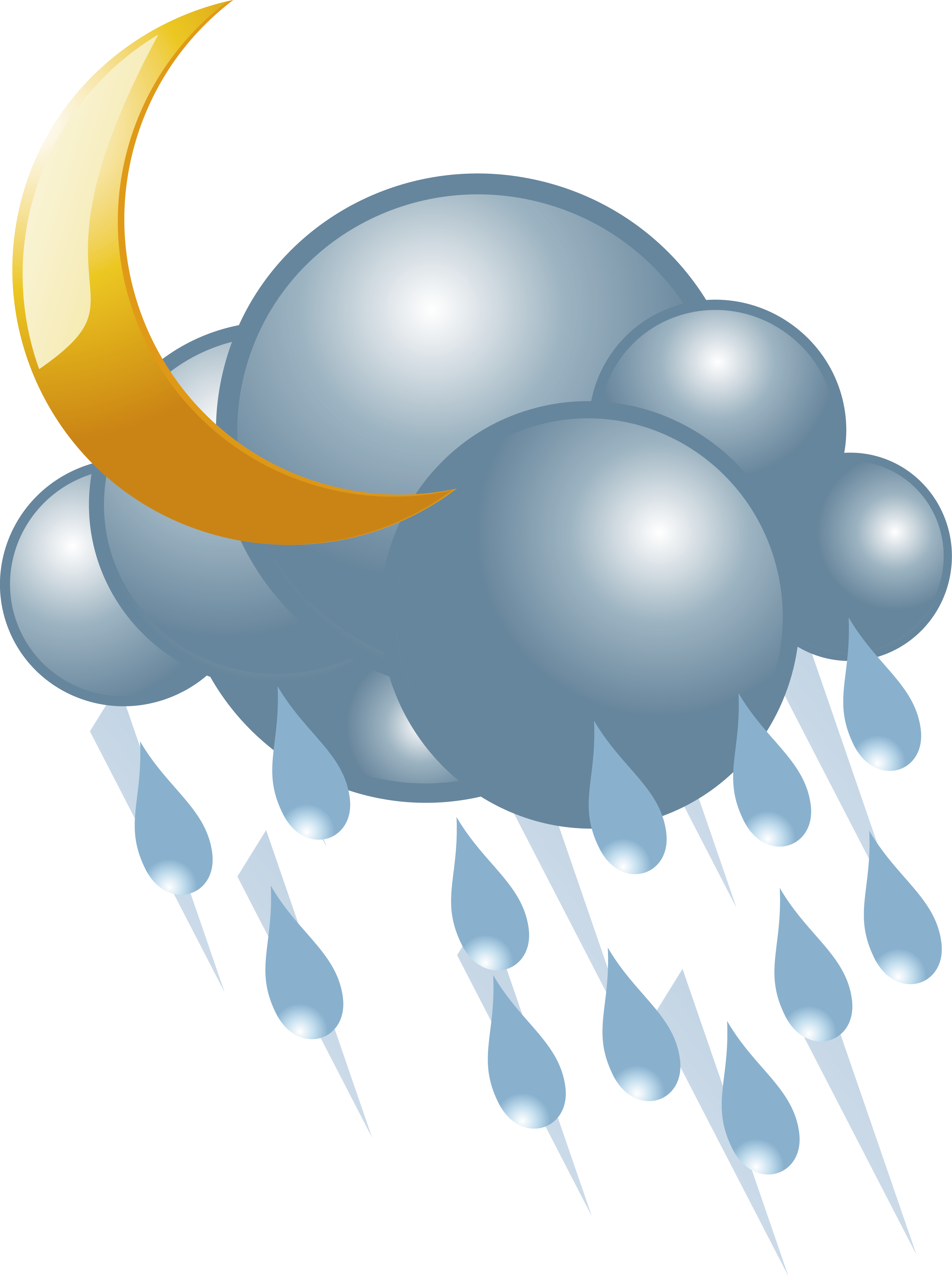 Lightning Cloud Icon Transprent Png - Rain And Snow Mix Clipart (3141x4210), Png Download