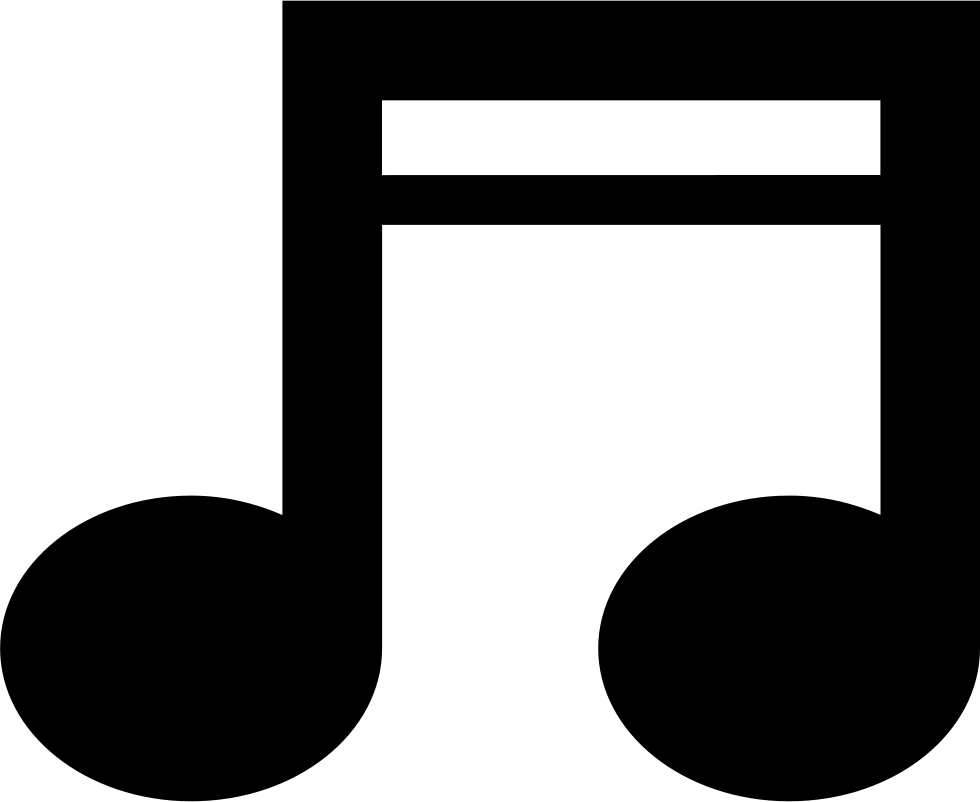 Musical Symbol Svg Png - Music Notes Double (980x802), Png Download