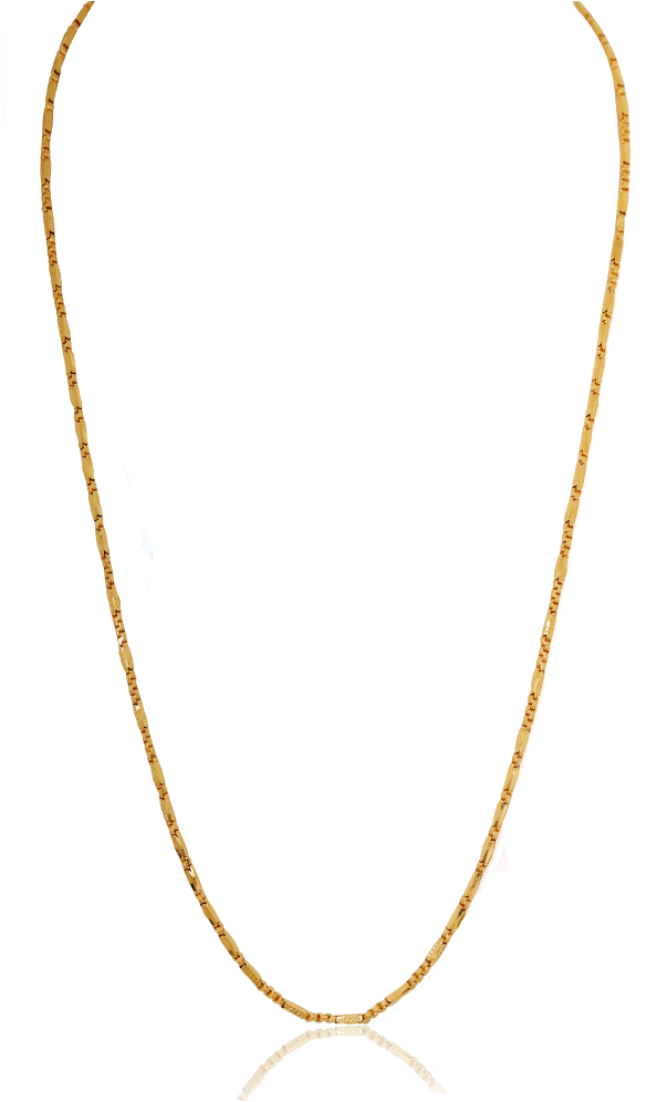 Classic Gold Elegant Chain - Necklace (1000x1000), Png Download
