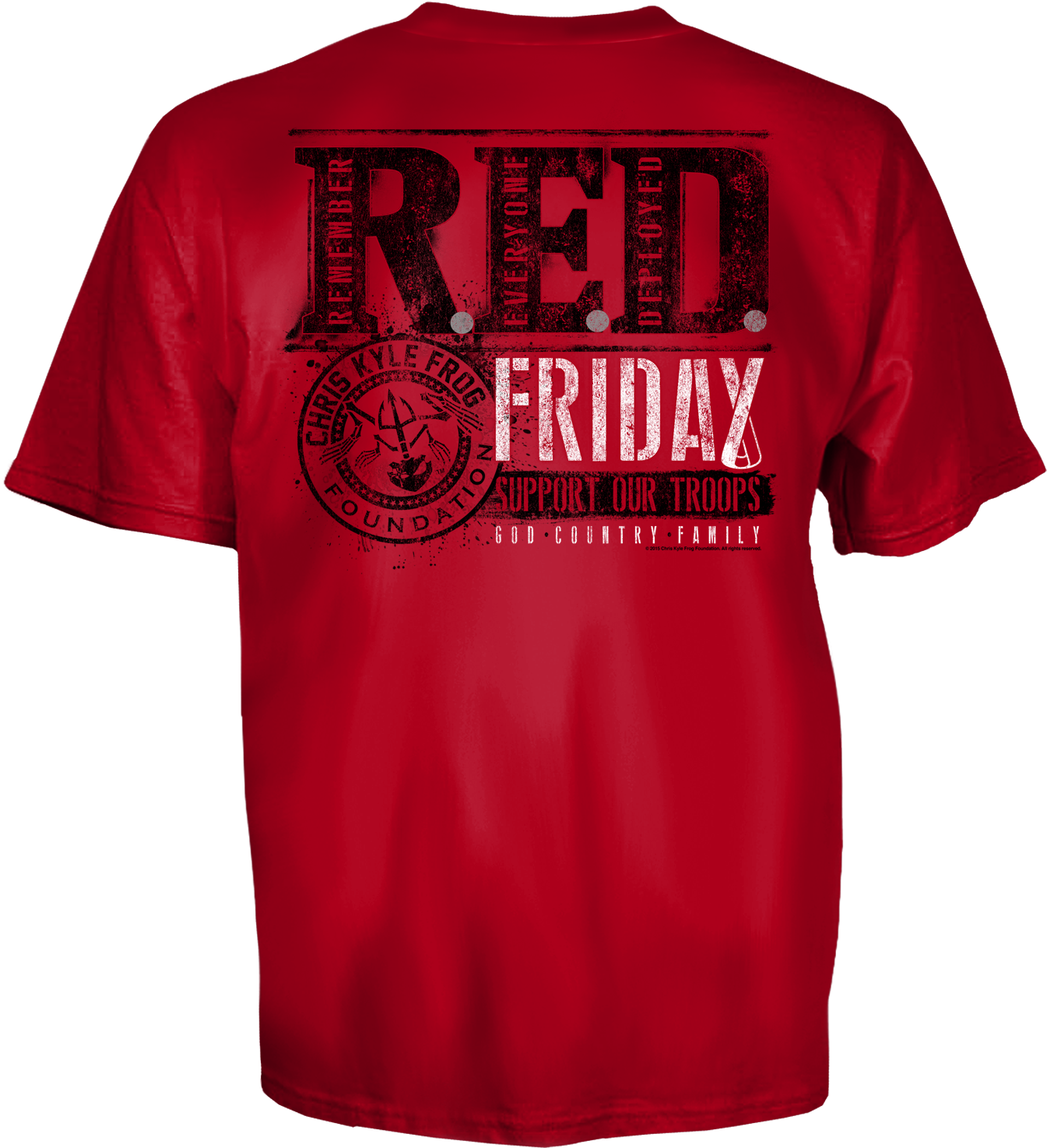 Ckff R - E - D - Friday T-shirt - Active Shirt (1496x1500), Png Download