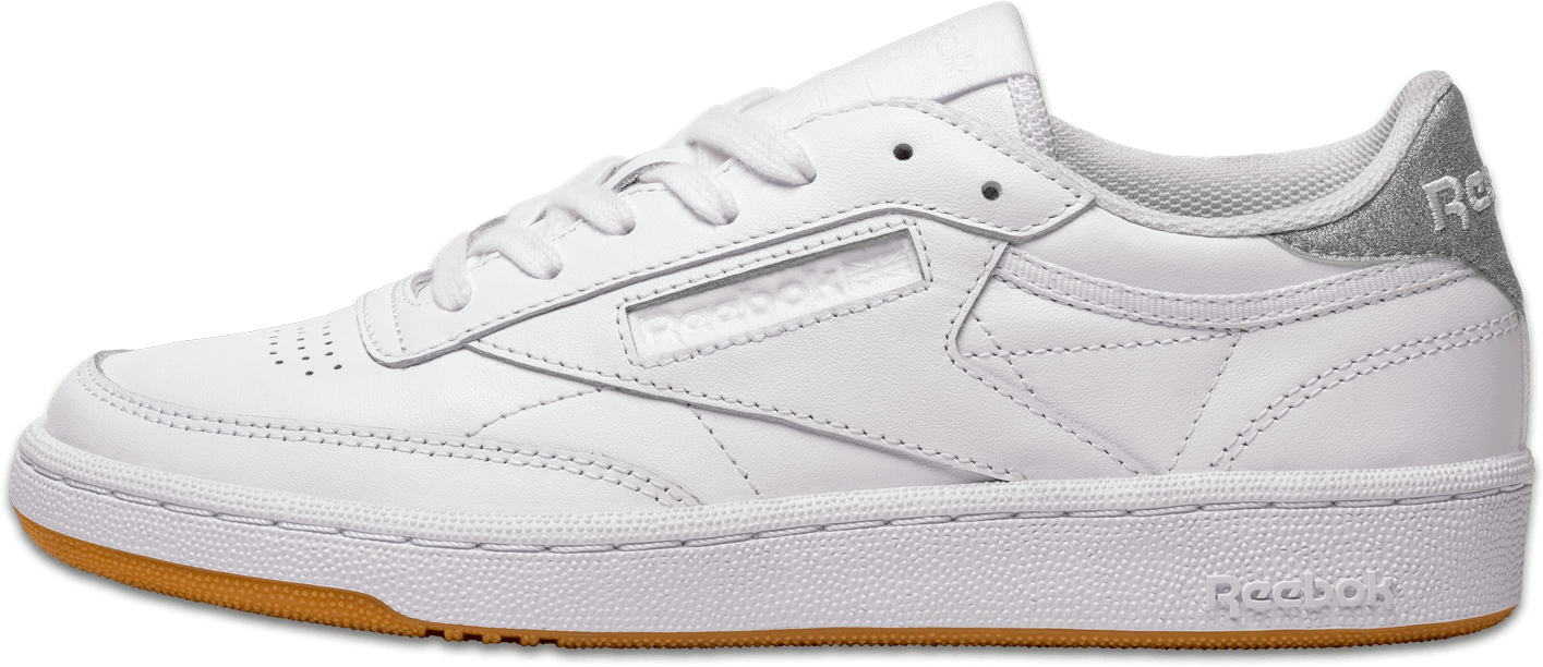 Outside View Of White Reebok Club C - Sneakers (1438x684), Png Download
