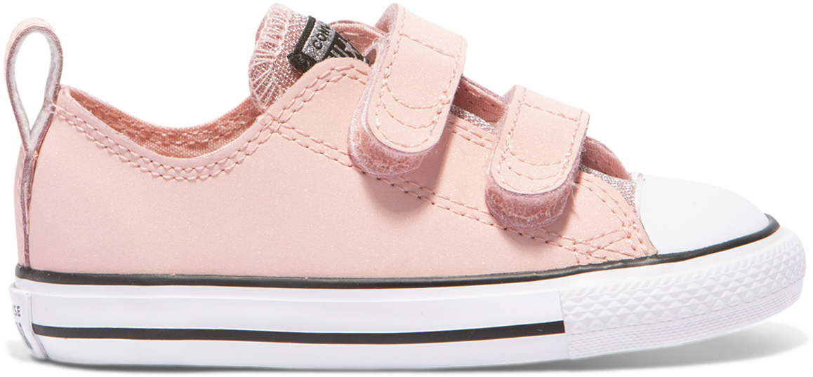 Chuck Taylor All Star Glitter Toddler 2v Storm Pink - Converse (1200x1200), Png Download