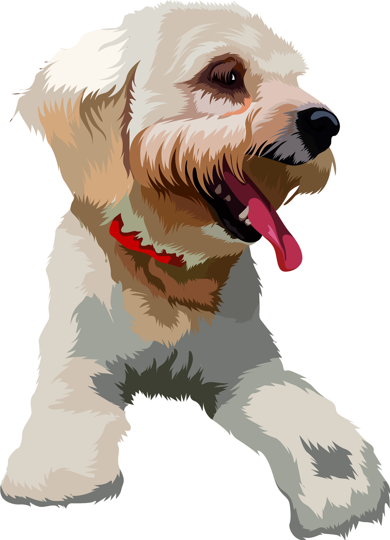 #toypoodle #toypoodlelove #art Dog Artwork, Dog Illustration - Dog Catches Something (2177x2176), Png Download