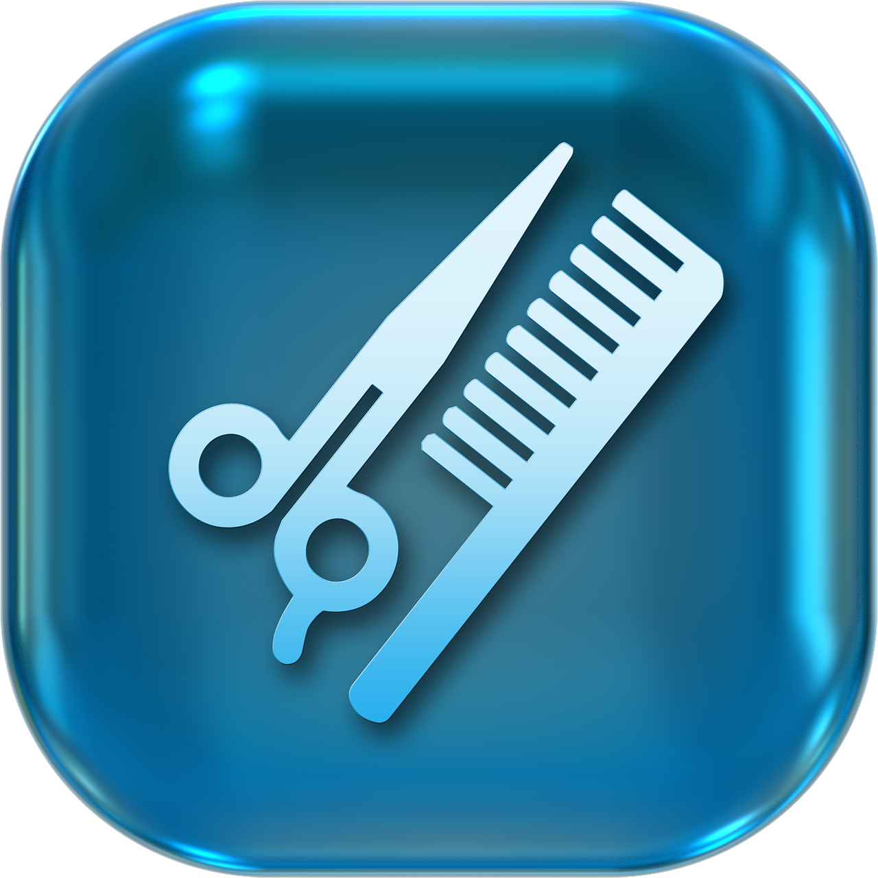 On,structure - Simbolo Parrucchiere (1280x1280), Png Download