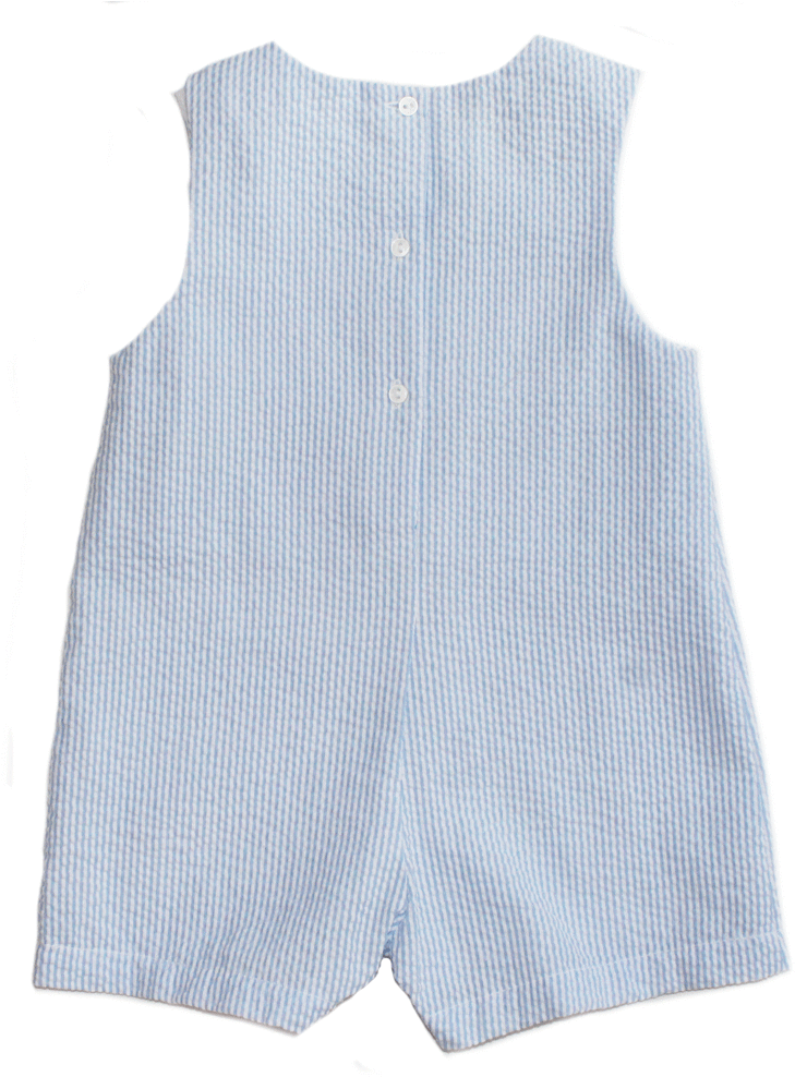 Seersucker Jon Jon With Duck Appliqué - One-piece Garment (1000x1000), Png Download