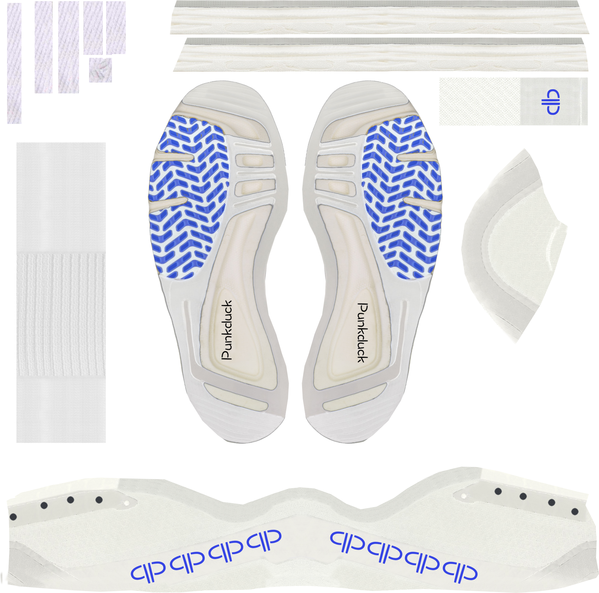 Optional Diffuse Texture - Flip-flops (2048x2048), Png Download