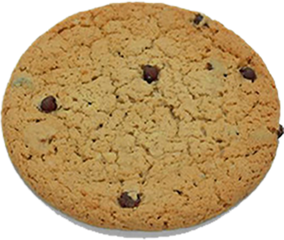 Crown's Own Large Chocolate Chip Cookie - Chocolate Chip Cookie (600x600), Png Download
