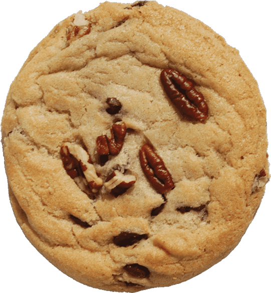 Pecan Chocolate Chip - Chocolate Chip Cookie (579x608), Png Download