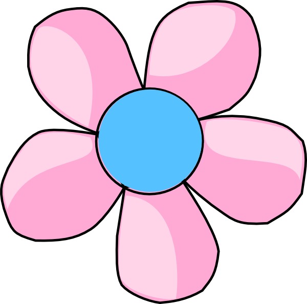 How To Set Use Daisy Pink And Blue Svg Vector (600x594), Png Download