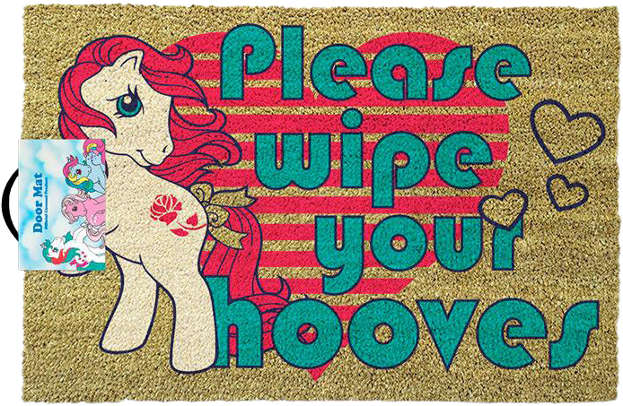 My Little Pony - My Little Pony Please Wipe Your Hooves (709x500), Png Download