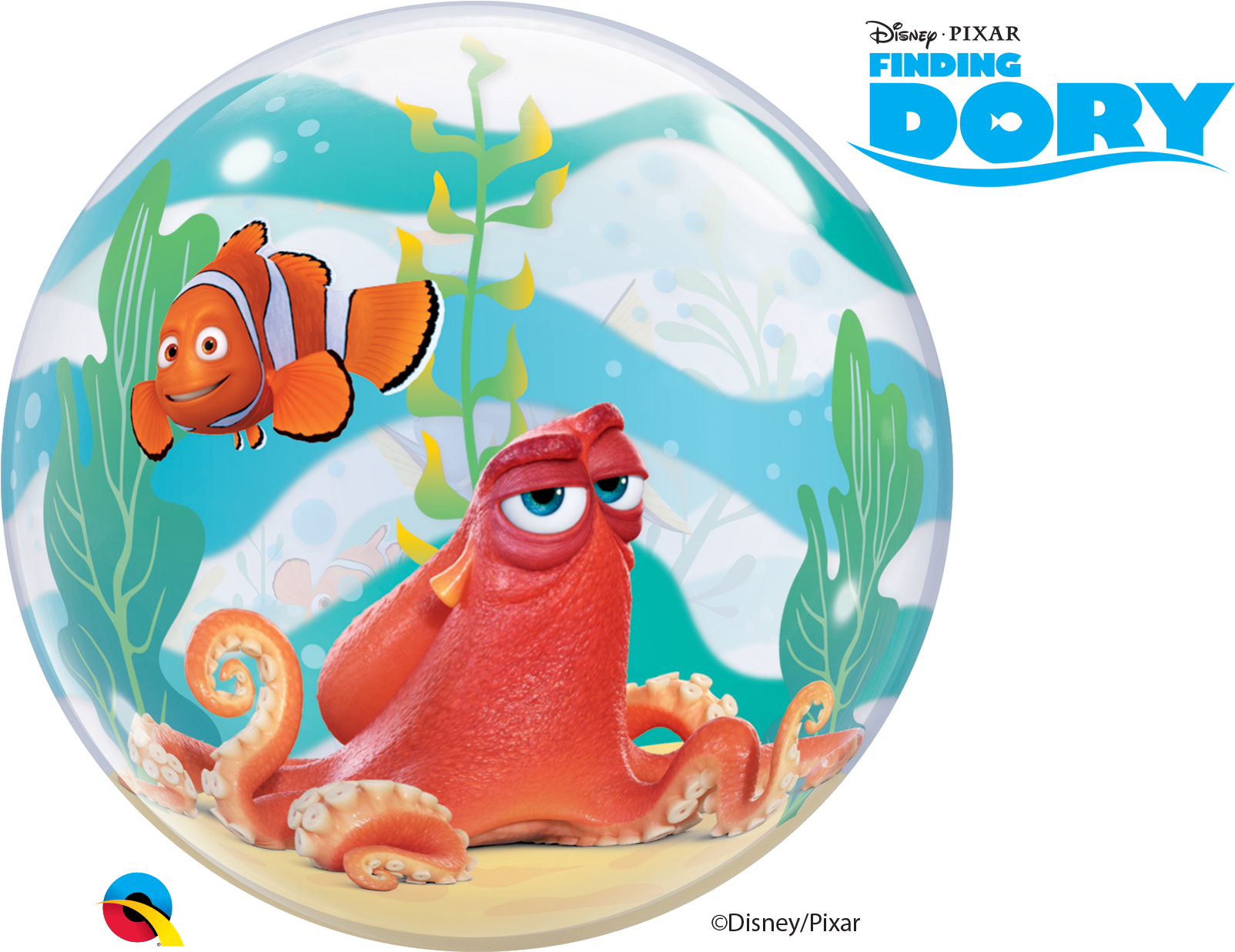 Bubble Balloon - Dory Bubble Balloon (2000x1236), Png Download