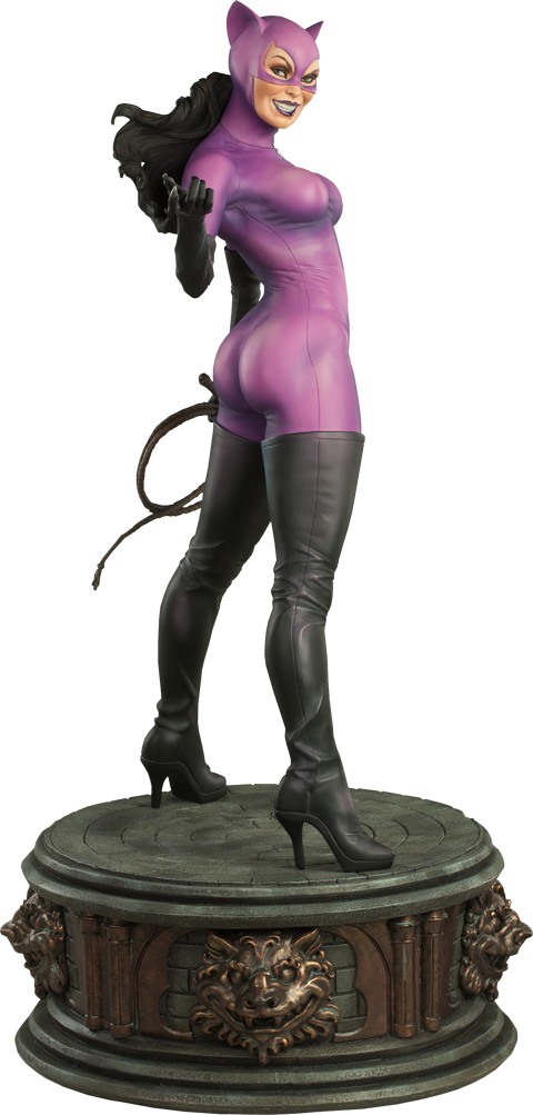 Classic Catwoman Premium Format™ Figure - Classic Catwoman Premium Format Figure (480x1003), Png Download