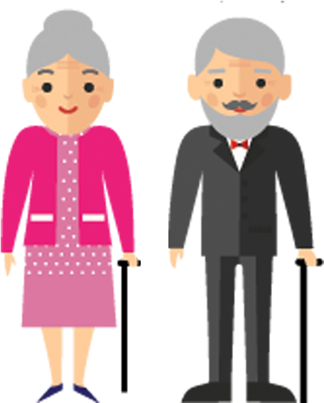 Elderly - Old Are You (624x604), Png Download