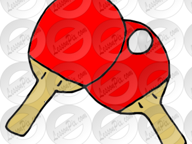 Sports Equipment Clipart Ping Pong Paddles (640x480), Png Download