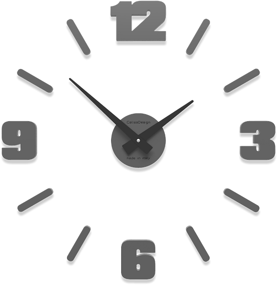 Orologio Ø50 Da Parete Numeri Moderni Adesivi Legno - Big Wall Clock Png (577x580), Png Download