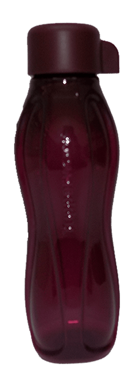 Tupperware Bottle 310 Ml Dark Red - Glass Bottle (1000x1000), Png Download