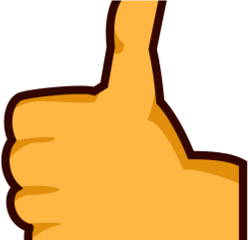 Hand Emoji Clipart Thumbs Up (640x480), Png Download