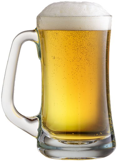 Beer, Drink, Glass, Refreshment, Alcohol, Bar - Lager (433x720), Png Download