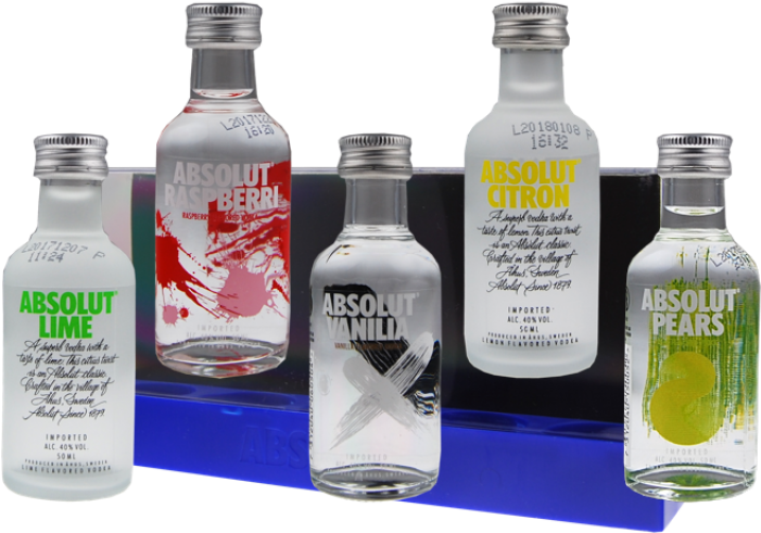 Absolut Vodka Miniset 5 X 5 Cl - Absolut Vodka (800x800), Png Download