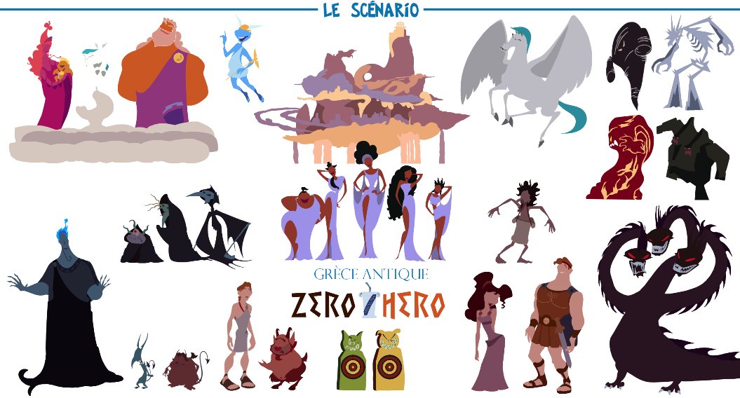 Zeus, Le Roi Des Dieux Et Son Épouse Héra Célèbrent - Hercule Des Grecs (1055x568), Png Download