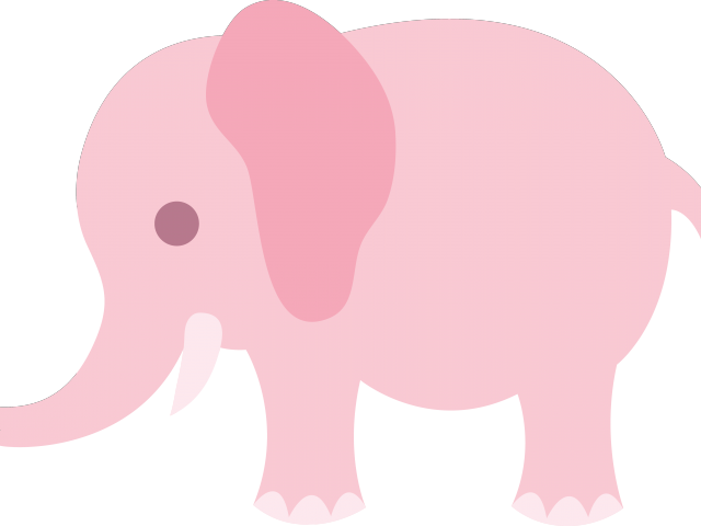 Lying Down Clipart Baby Shower - Indian Elephant (640x480), Png Download