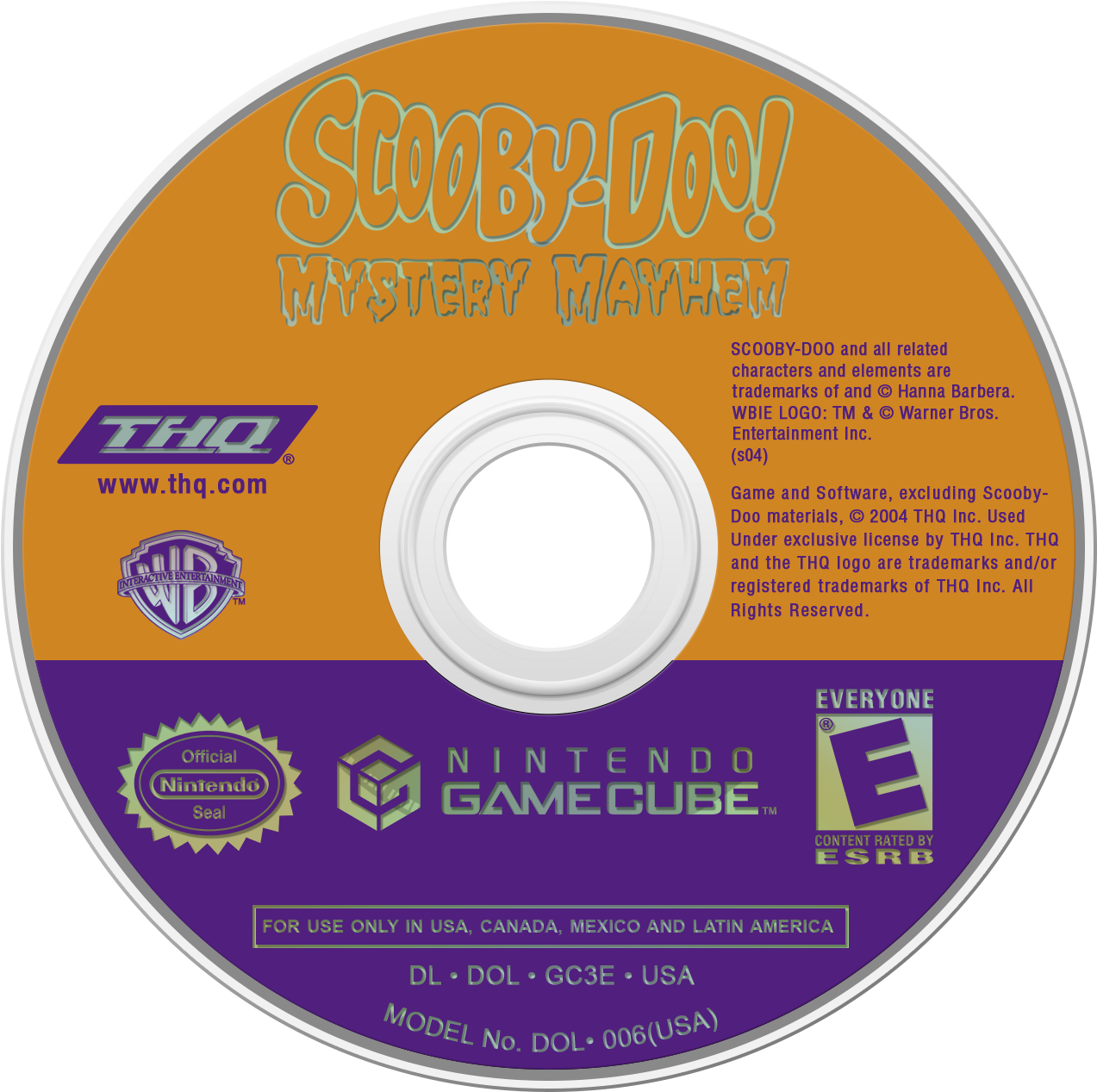 3d Scooby-doo - Mario Party 7 Disc Gamecube (1280x1280), Png Download