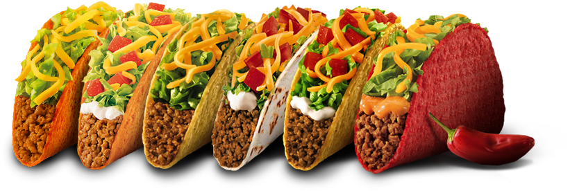 Mas Não, O Meu Almoço Não Vai Ter Um Décimo Da Graça - Taco Bell Tacos (920x370), Png Download