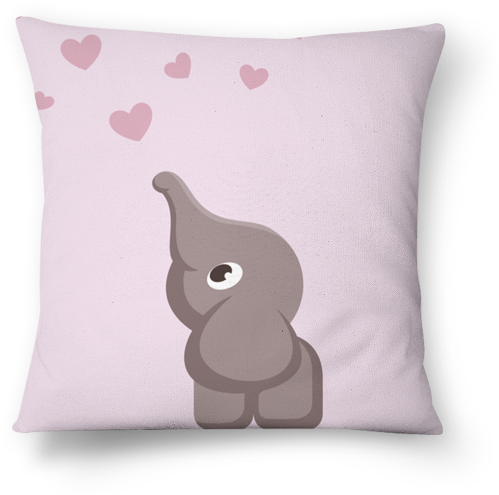 Almofada Baby Elefante De Lemon Pepperna - Cushion (800x800), Png Download