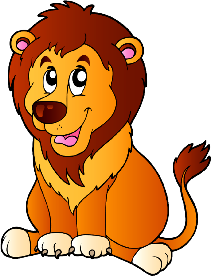 Lion - Cartoon Pictures Of Lion (1000x1000), Png Download