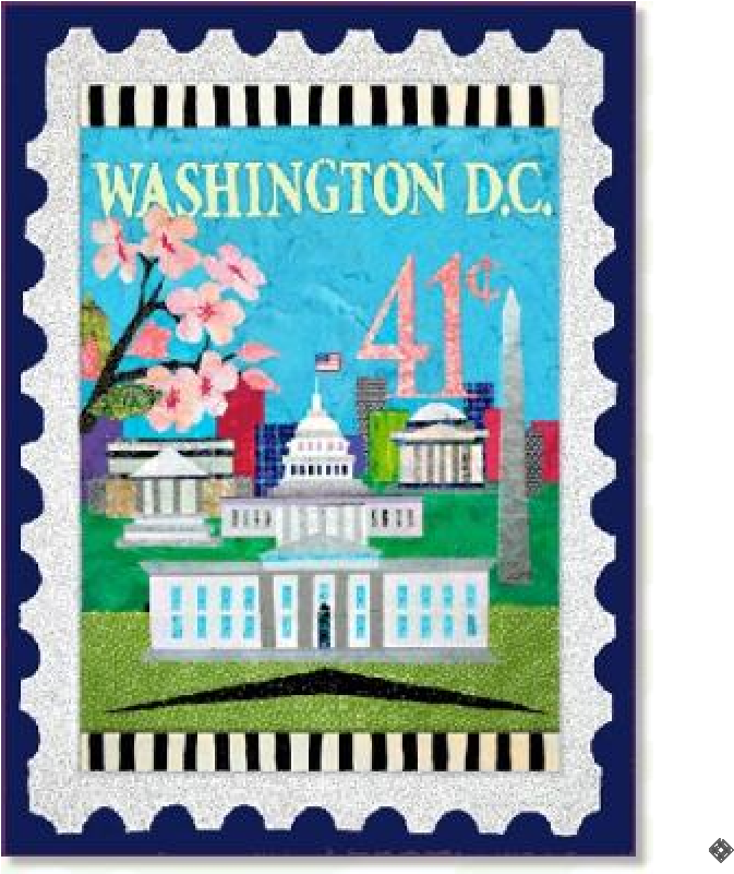 Washington Dc Postage Stamp (800x800), Png Download