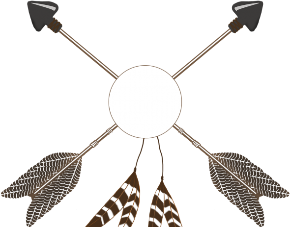 Feather Clipart Arrow - Crossed Arrows Clip Art (640x480), Png Download