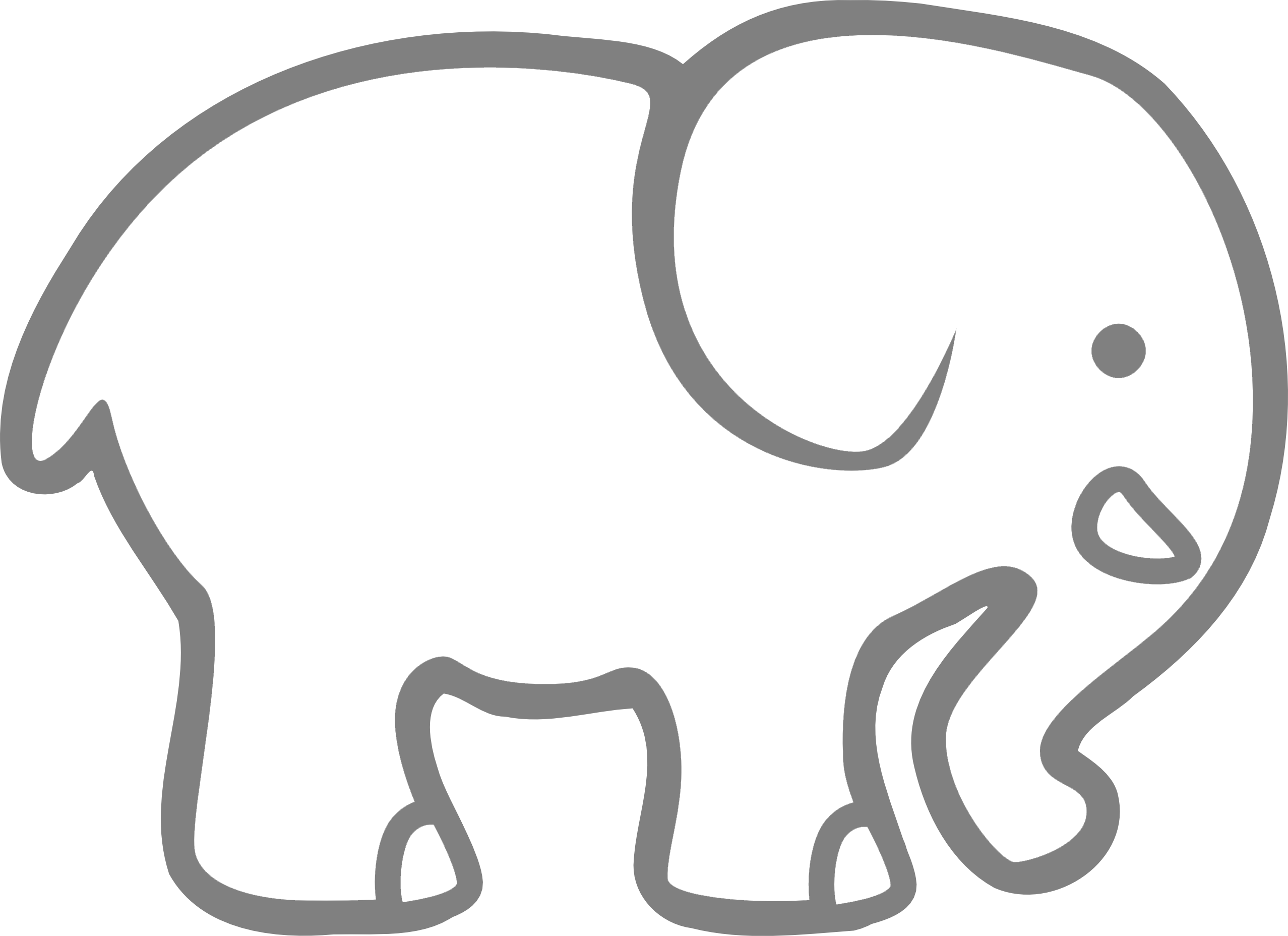 Logo - Elephant Clip Art (2555x1856), Png Download