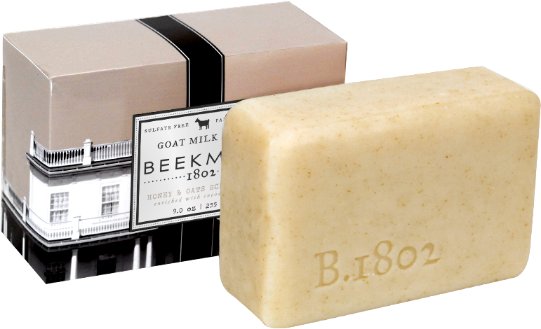 Beekman 1802 Scrub Bar Soap Honey & Oats - Bar Soap (800x800), Png Download