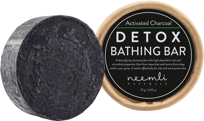 Activated Charcoal Detox Bathing Bar - Eye Shadow (745x900), Png Download