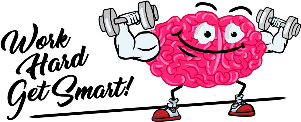 Cartoon Free Computer Of With Excellent Obe - Smart Brain Clip Art (1024x436), Png Download