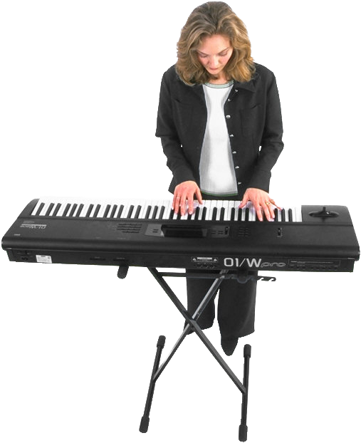Lessons Information - Playing A Keyboard (507x622), Png Download