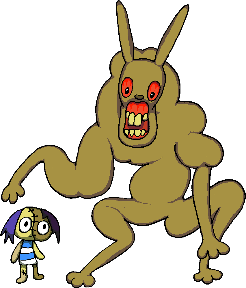 Bogleech Nightmare Monster Art Egg Baby Plant Alien - Cartoon (852x997), Png Download
