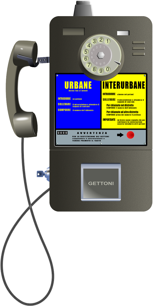 Communication,phone,cell ,free - Public Telephone Clipart (724x1280), Png Download