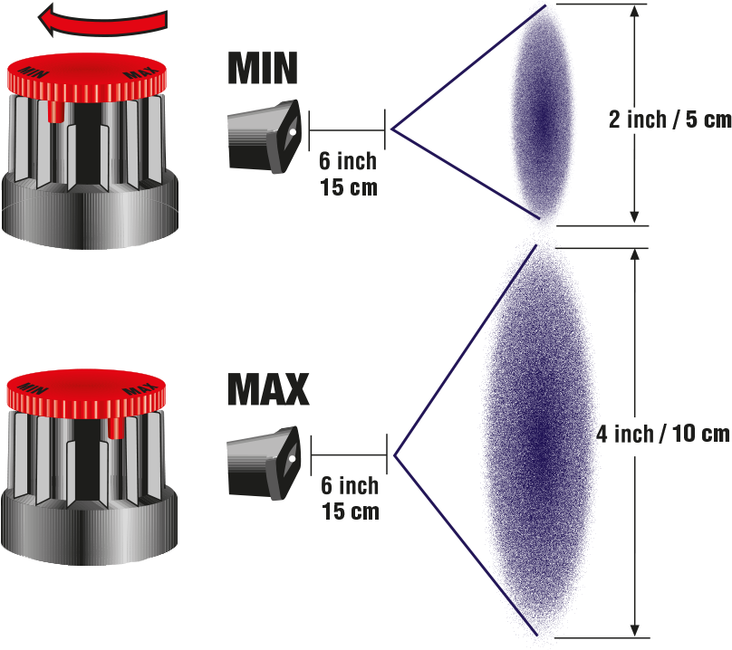 Adjustable Spray Head - Diagram (1200x800), Png Download