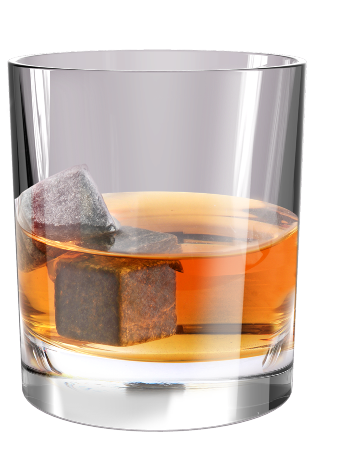 Whiskey Stones - 4pcs - Old Fashioned Glass (720x942), Png Download
