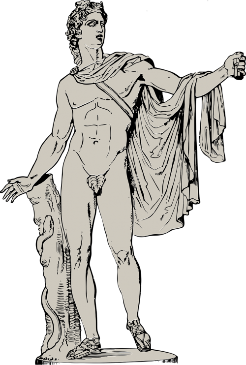 Greek Statue Png - Greek Statue Logo (485x720), Png Download
