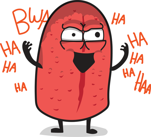 Heart And Brain Organ Sticker Set Messages Sticker-9 - Awkward Yeti Stickers (618x562), Png Download