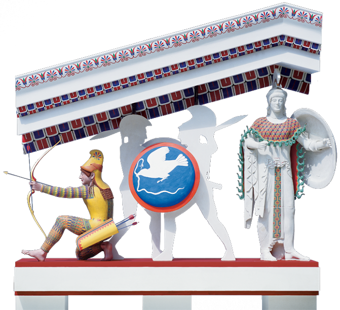 Analyzing Color Traces On Ancient Greek Marble And - Color De Los Dioses (671x612), Png Download