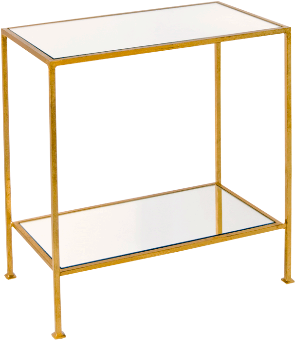 Worlds Away Plano Gold Side Table - End Tables (800x800), Png Download