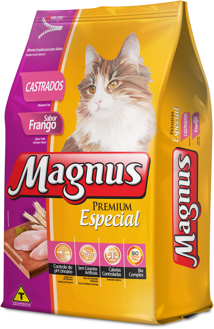 Magnus Premium Especial - Ração Para Gatos Castrados (900x1200), Png Download